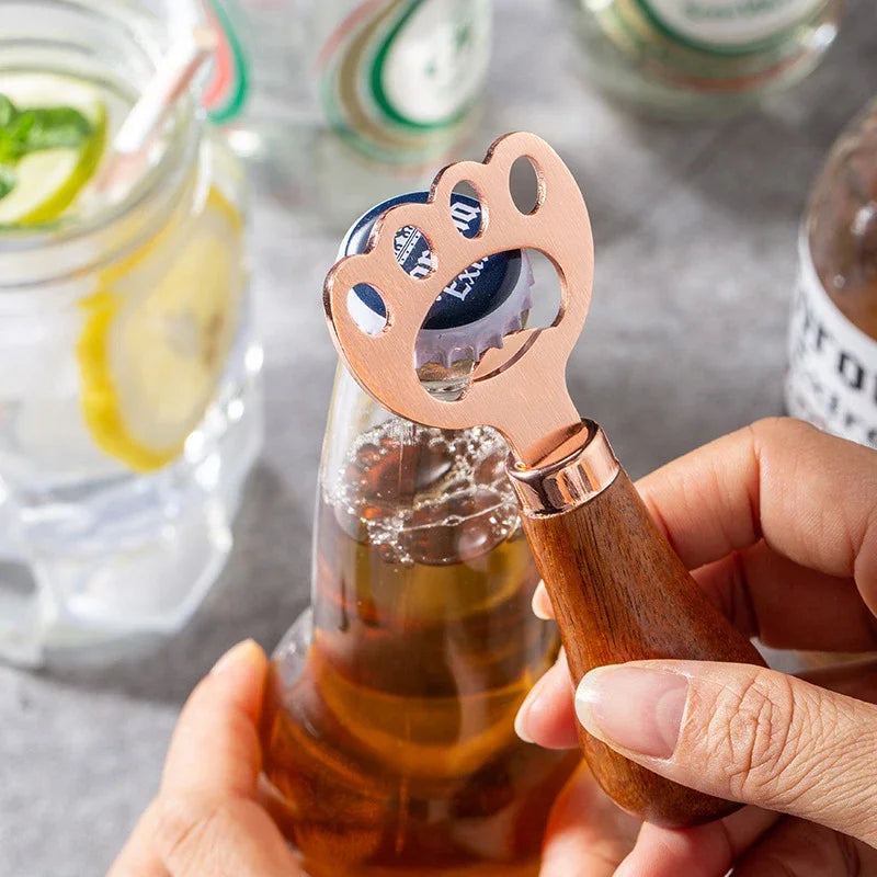 Cat Claw Stainless Steel Bottle Opener with Hanging Rope Novelty Bottle Opener Peaceful Pleasures Health and Wellness