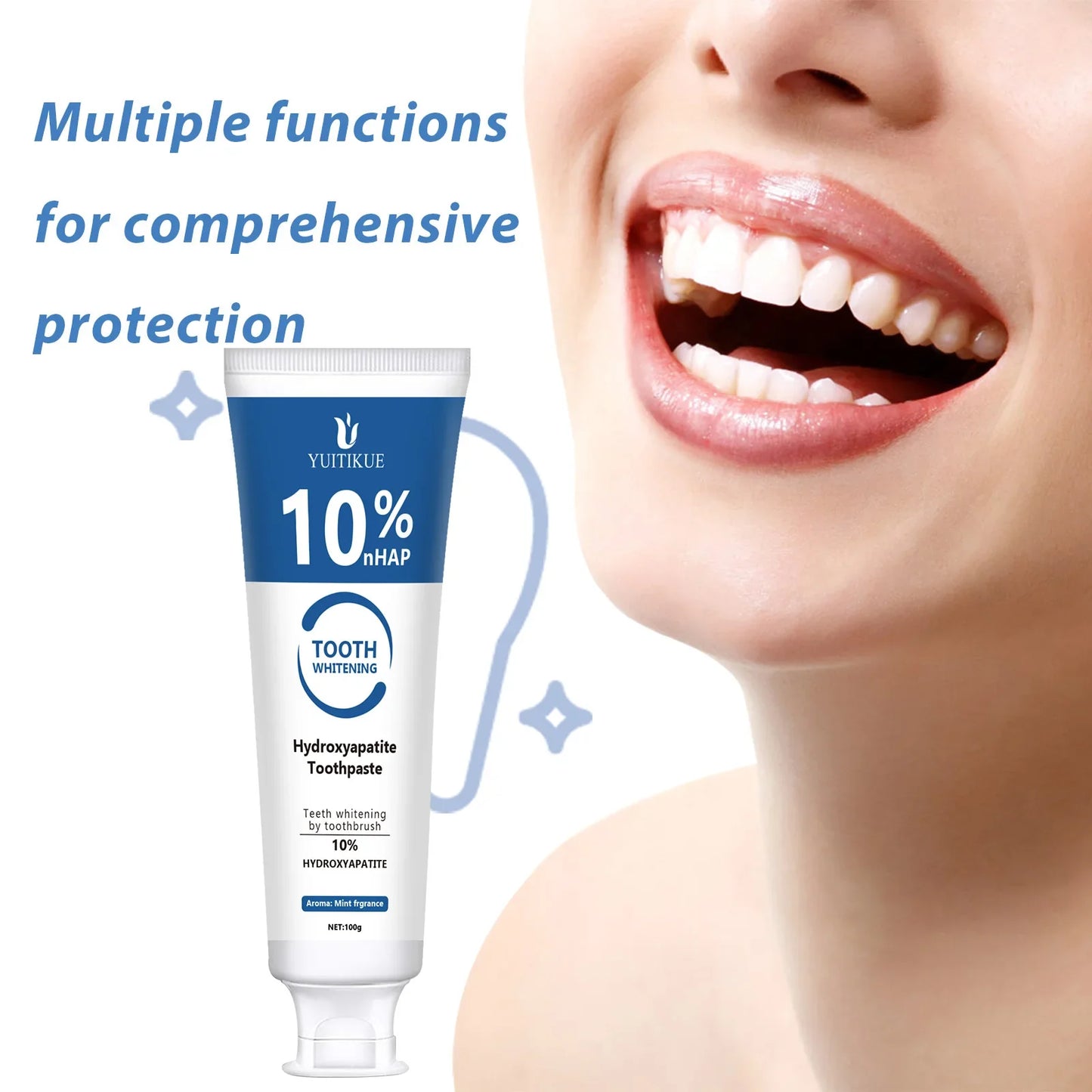 YUITIKUE 10% Hydroxyapatite Toothpaste – Whitening & Enamel