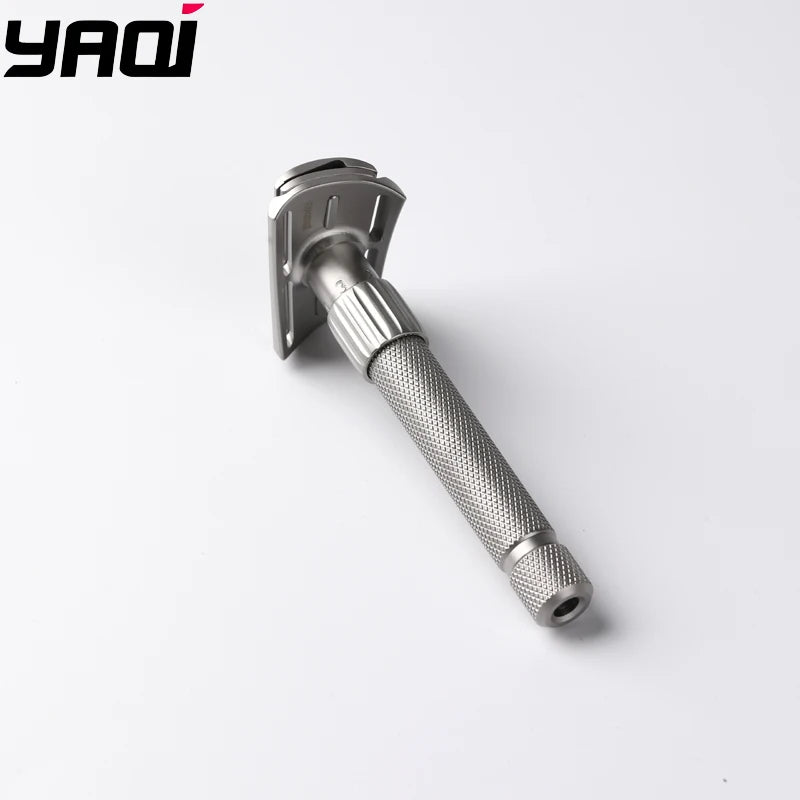 2026 Yaqi Matte Torqx Stainless Steel Slant Adjustable Safety Razor - Classic Shaving Tool for Precision Grooming Peaceful Pleasures Health and Wellness