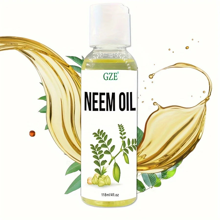 GZE Pure Neem Oil Cold-Pressed – Hair Growth, Skin & Nails Cold-Pressed Hair Oil Peaceful Pleasures Health and Wellness