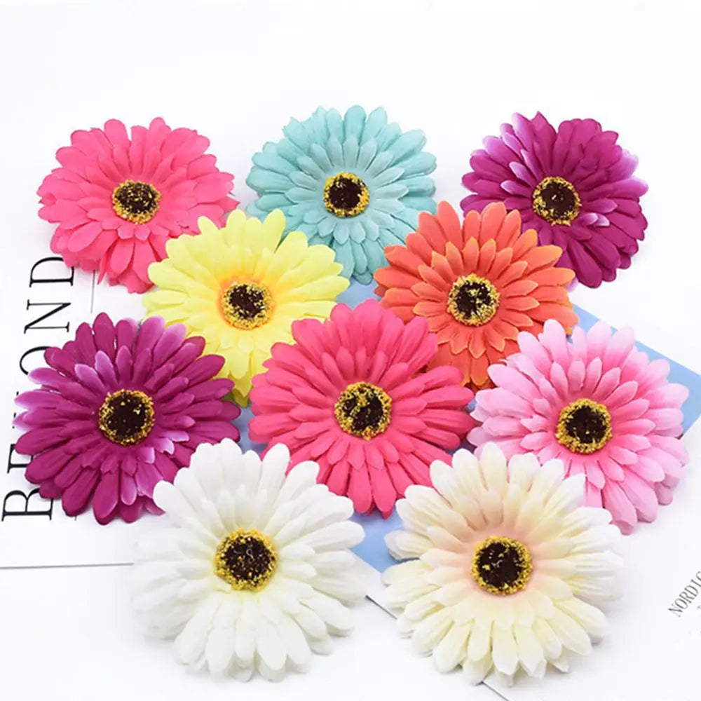 Silk Gerbera Artificial Flowers 10/20 Pcs – Wedding & Home Decor