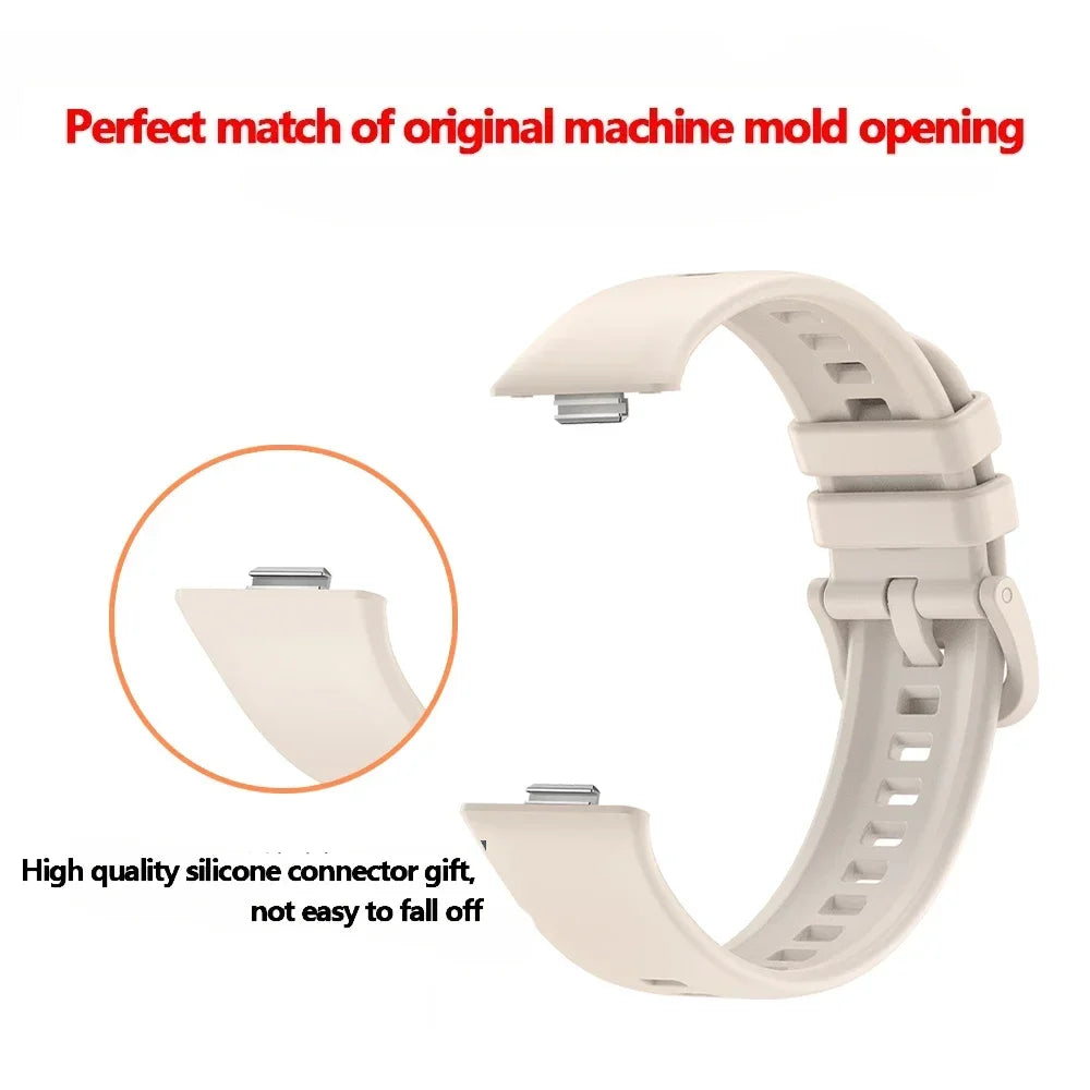Silicone Band for Huawei Watch Fit 4/4 Pro/3 – Color Buckle Peaceful Pleasures Health and Wellness