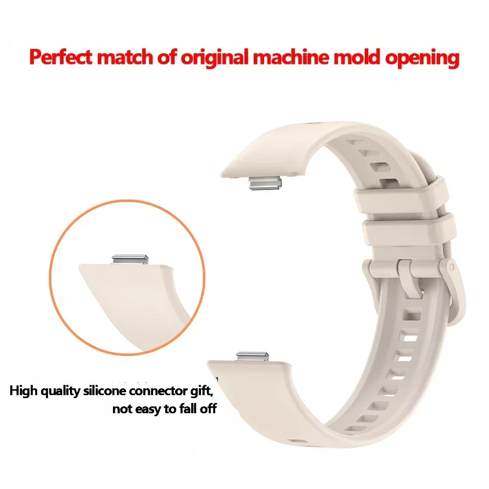 Silicone Strap for Huawei Watch Fit 4 / Fit 3 Colorful Buckle