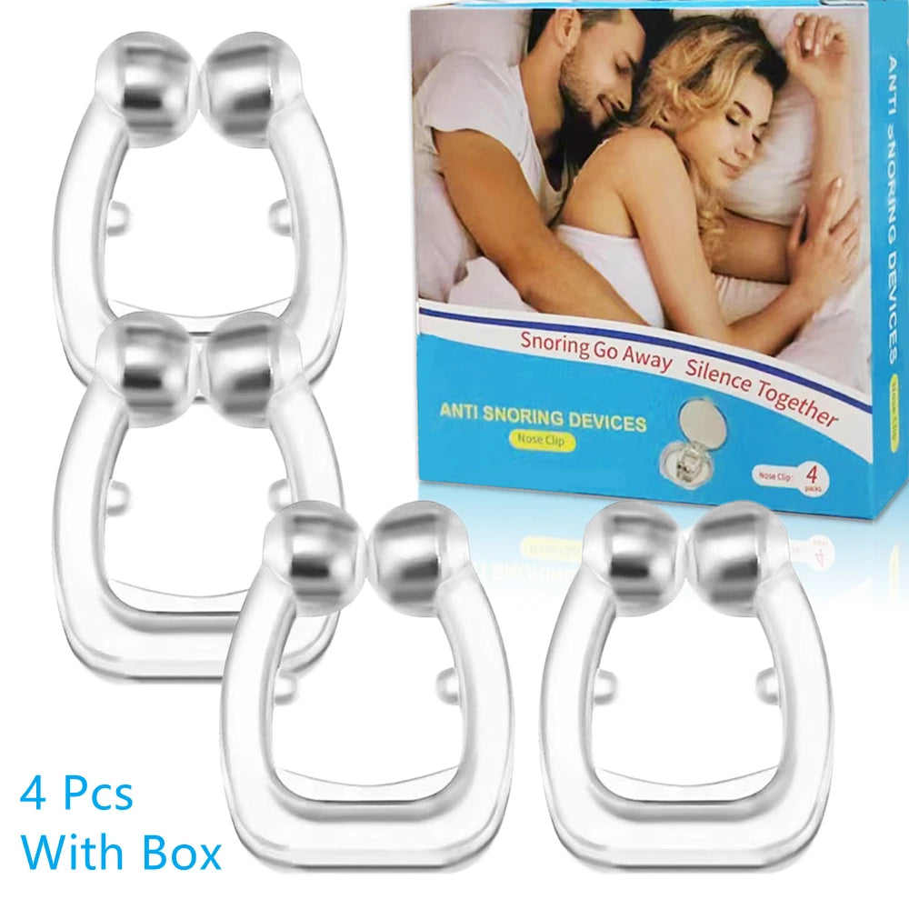Magnetic Silicone Anti-Snoring Nose Clip | Drug-Free Sleep Aid
