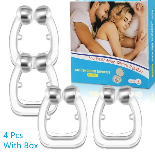 Magnetic Silicone Anti-Snoring Nose Clip | Drug-Free Sleep Aid