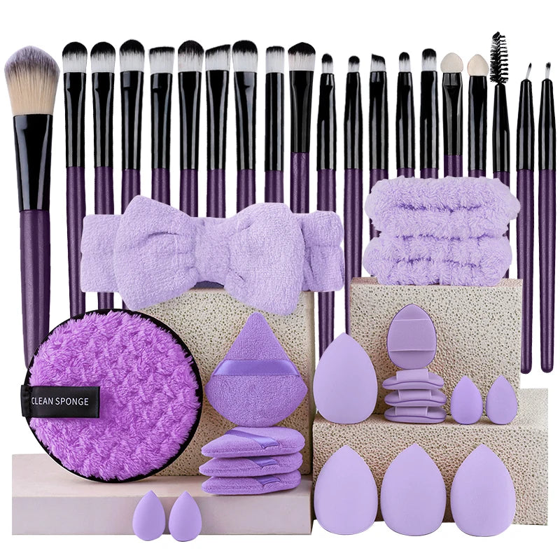 RUNTOIN 20Pc Makeup Brush Set – Soft Eye & Face Brushes Kit