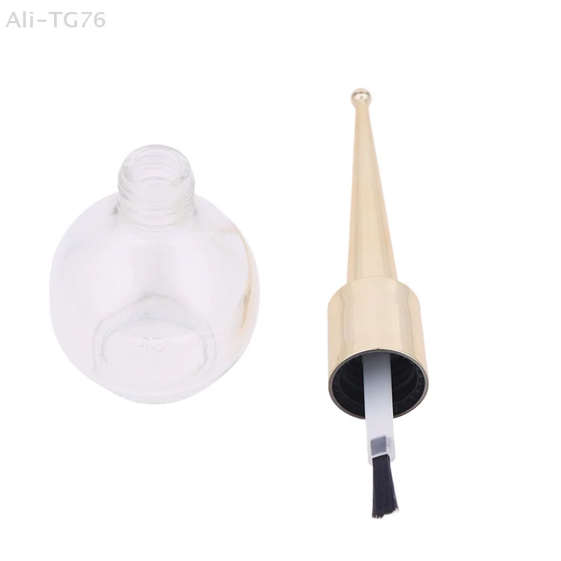 15ml Glass Empty Nail Polish Bottle with Brush | Nail Art