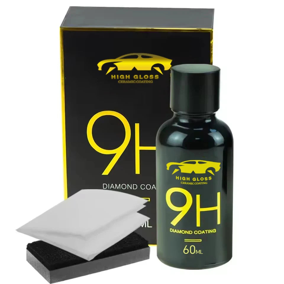 9H Car Liquid Ceramic Coat Super Hydrophobic Glass Coating Set Polysiloxane and Nano materials Ceramics For Cars Peaceful Pleasures Health and Wellness
