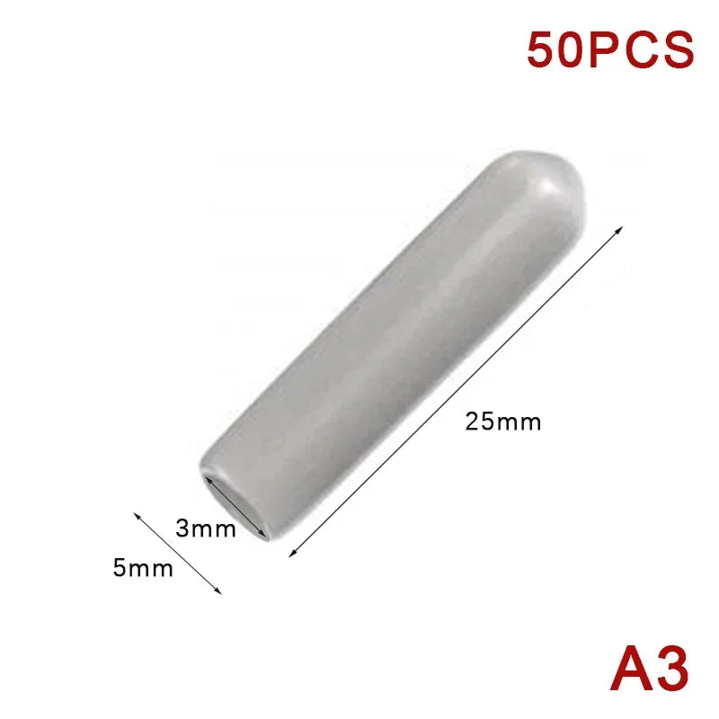 50pcs Dishwasher Rack Caps Flexible round End Tips Protective Sleeves for Sharp Articles Prevent Collision Tine Cover Cap Peaceful Pleasures Health and Wellness grey