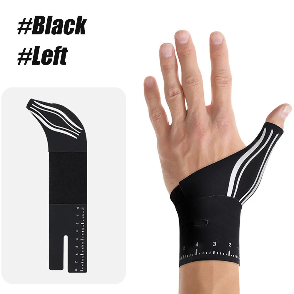 1PC Ultra-Thin Compression Sleeve - Thumb Wrist Brace for Arthritis,Tendonitis & Sprain Support During Sports & Daily Activities Peaceful Pleasures Health and Wellness Black-Left-1PCS