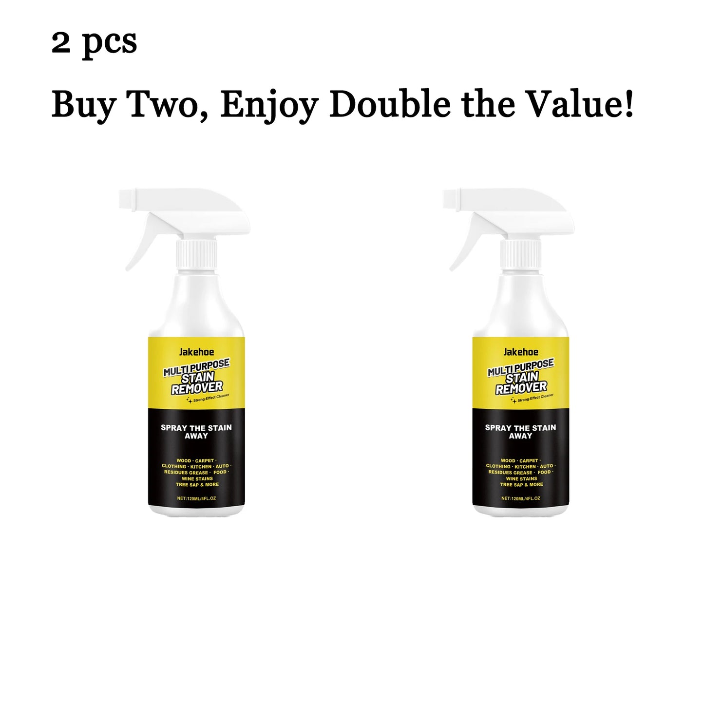 JAKEHOE 120ml Multipurpose Stain Remover Spray | Degreaser