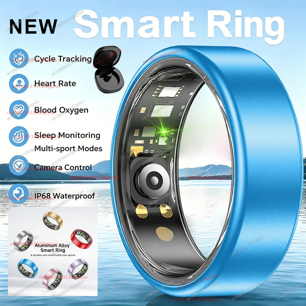 Colorful Smart Ring Women Men Blood Pressure Heart Rate Monitoring IP68 Waterproof 100+Sport Mode Super Light Smartring 2026 New Peaceful Pleasures Health and Wellness