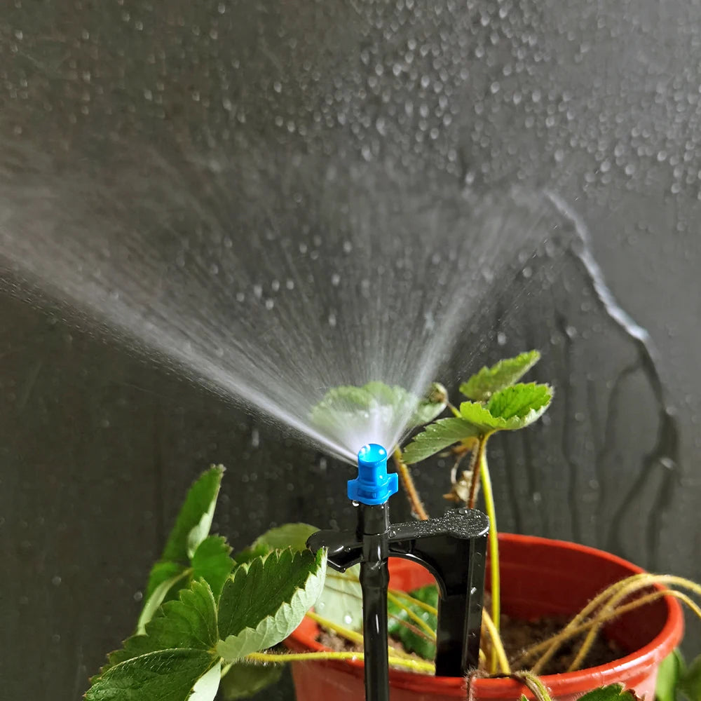 50pcs 90/180/360 Degree Refraction Nozzle Garden Sprinkler Agriculture Irrigation Plant Spray Nozzle for Garden Yard Tree Flower Peaceful Pleasures Health and Wellness