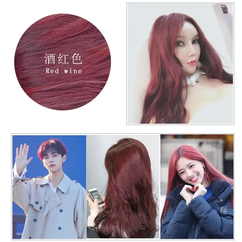 Ginger Herbal Hair Color Shampoo — Multi-Shade, Ammonia-Free, Gray Coverage | 500ml Peaceful Pleasures Health and Wellness red wine