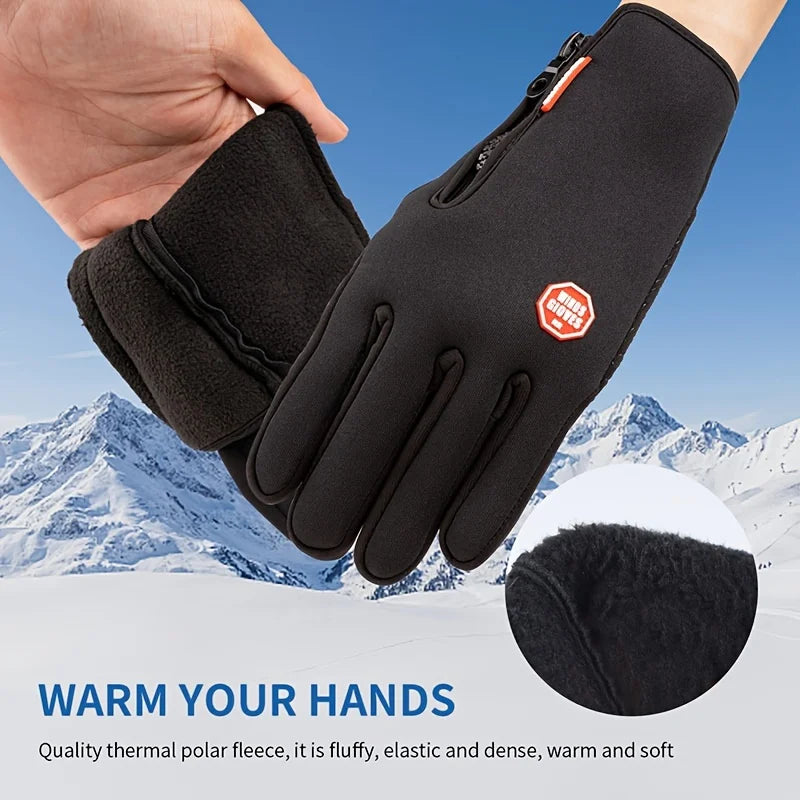 RooRuns Winter Cycling Gloves – Windproof & Touchscreen Warm