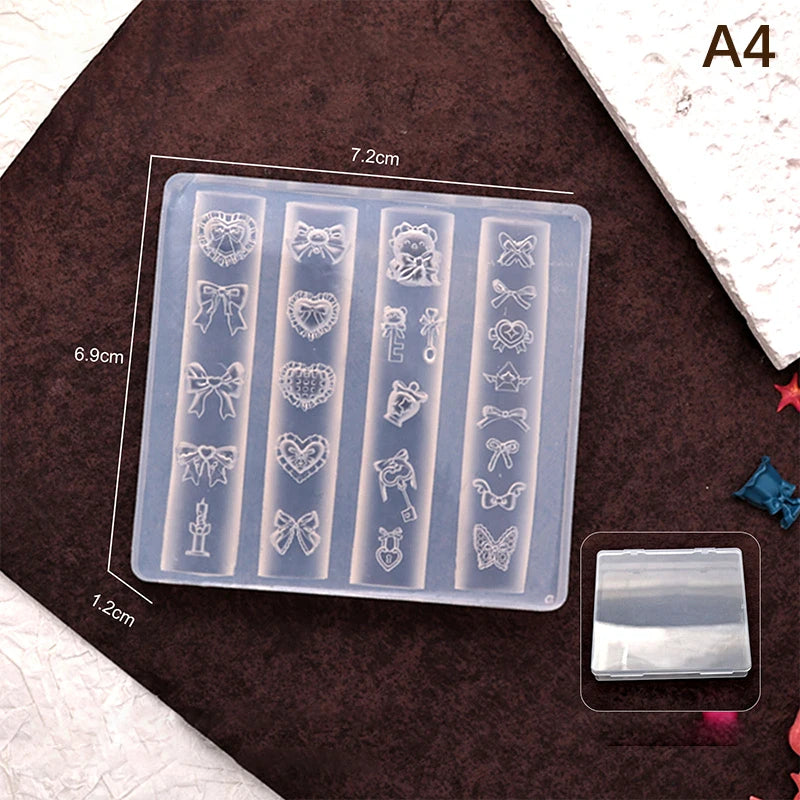 3D Silicone Relief Mold Butterfly Flower Design Nails Diy Design Nail Art Decorations Silicone Nail Mold Nail Accessories Peaceful Pleasures Health and Wellness A4