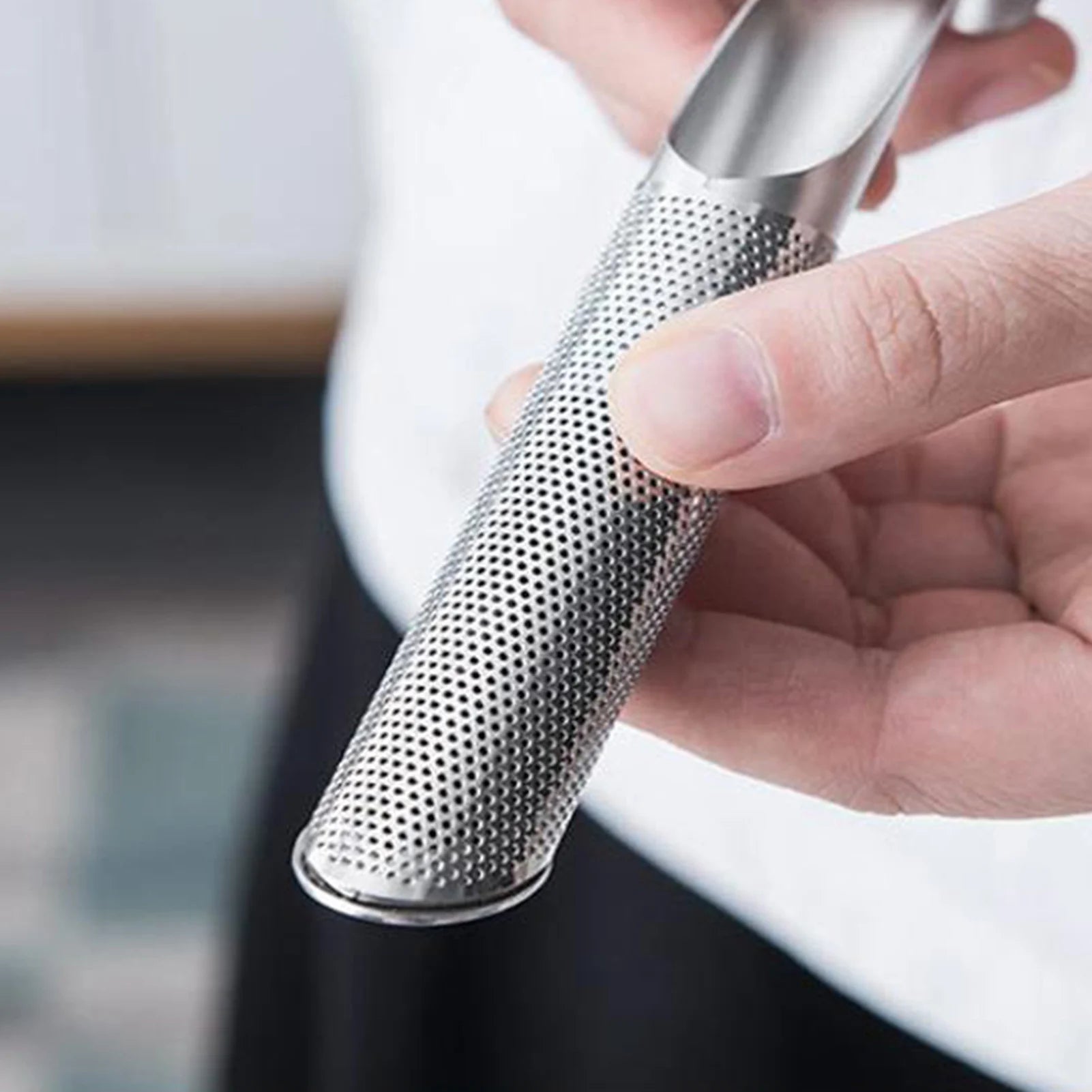 Pipe Stainless Steel Tea Infuser Filter with Durable Encrypted Mesh Design Fine Holes Tea Interval Diffuser for Coffee Leaf Tea Peaceful Pleasures Health and Wellness