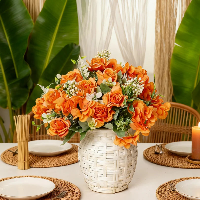 Silk Gardenia Hydrangea Artificial Bouquet | Wedding & Home Decor