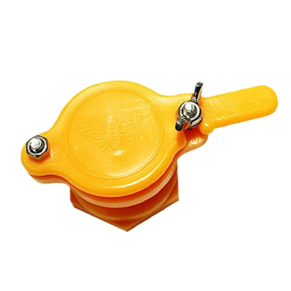 Bee Honey Faucet Gate Valve Extractor High-strength Nylon Flow Honey Mouth Healthy Safe Separator Beekeeping Tool Accessories Peaceful Pleasures Health and Wellness Yellow