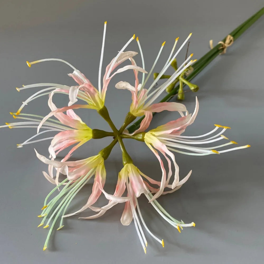 Silk Higanbana Artificial Flower 60cm | Red Spider Lily Decor