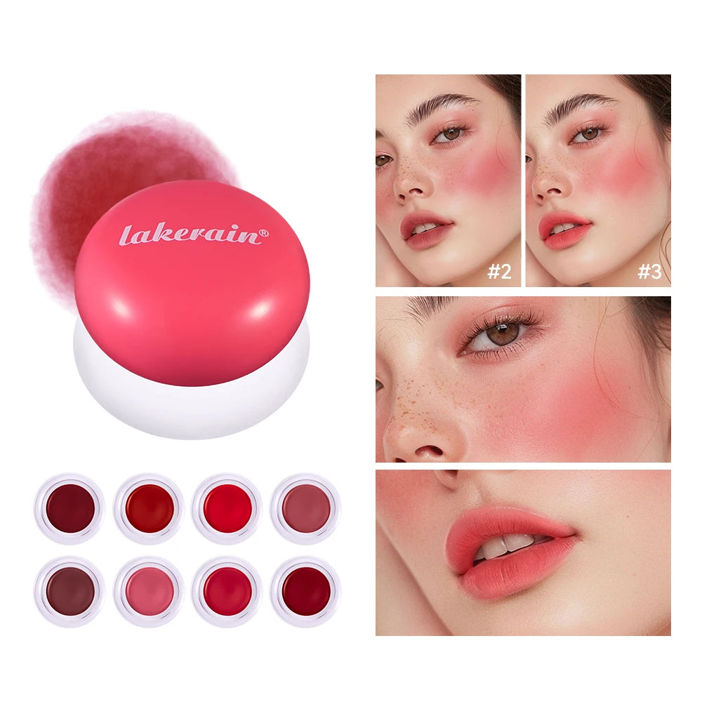 Lip&Cheek Blurry Pudding Pot | Blushed Moment - Baby | Makeup Blush, Buildable Lightweight, Multi-Use Soft Matte Finish | 5g Peaceful Pleasures Health and Wellness