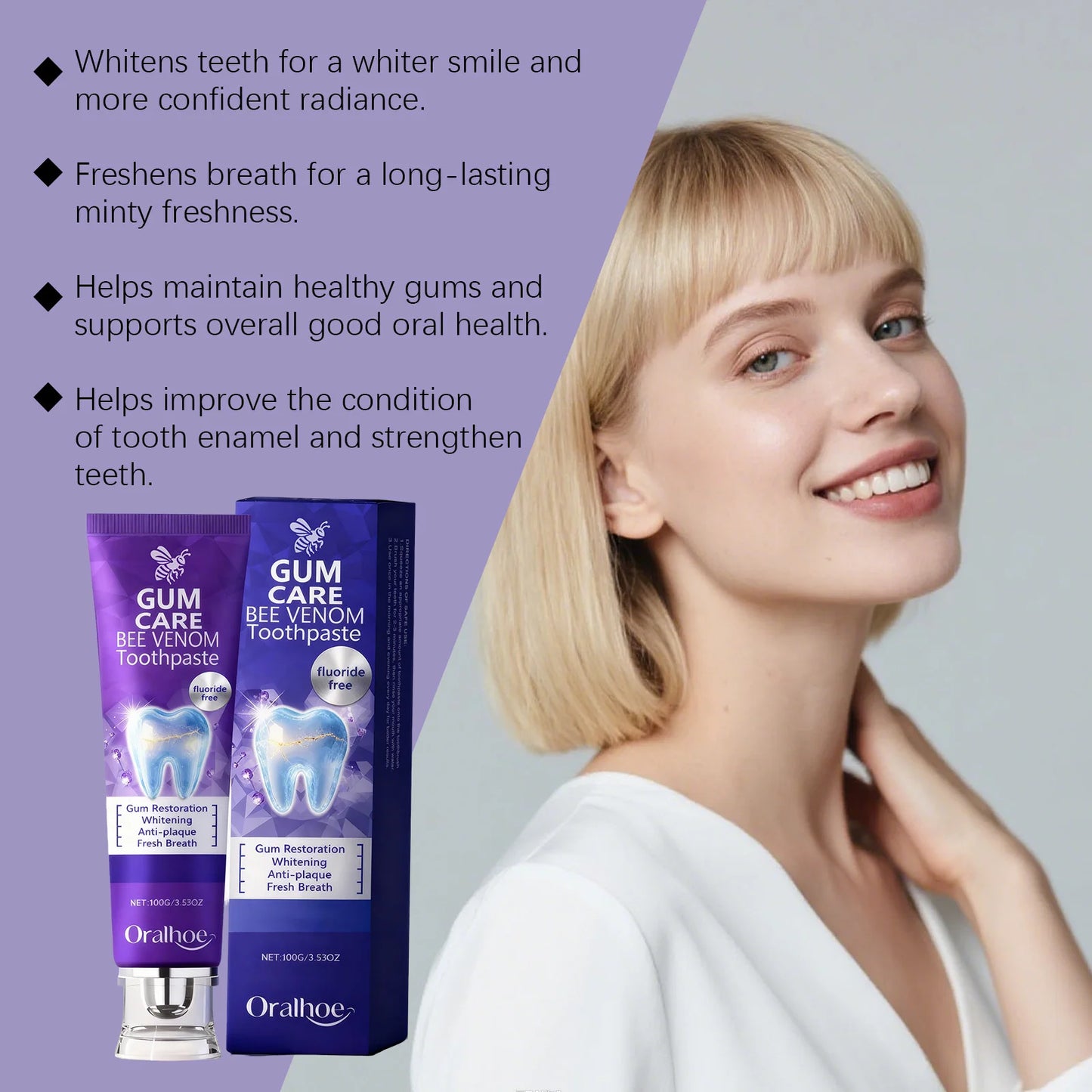 Oralhoe Propolis Toothpaste | Whitening & Enamel Protection