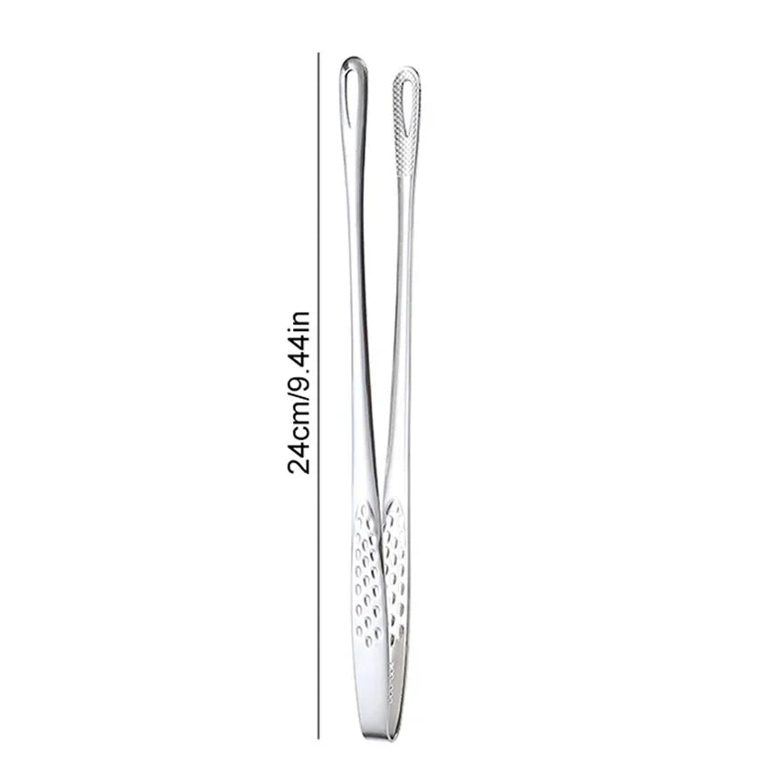 304 Stainless Steel Food Tongs – Long Handle BBQ & Kitchen