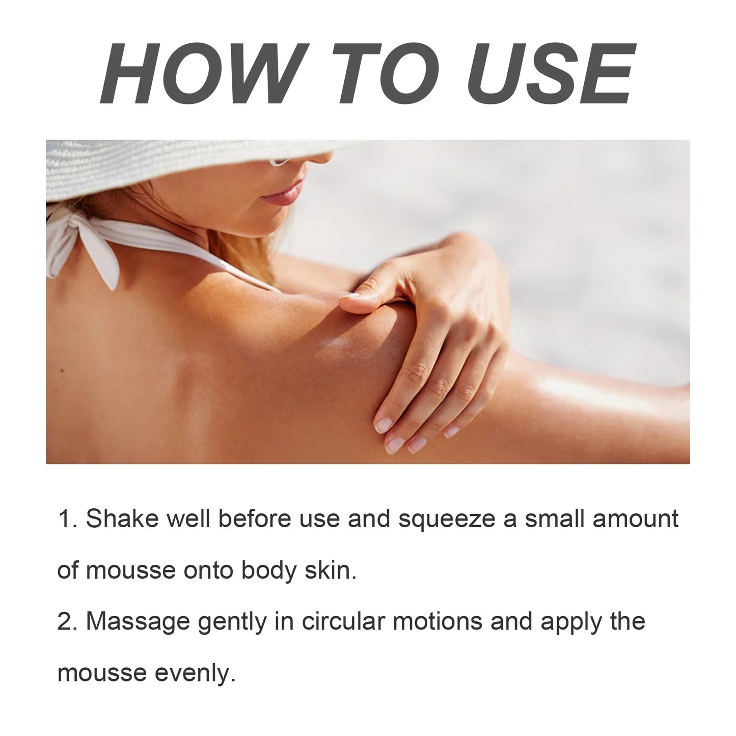 OceAura Self Tanning Mousse – Natural Glow Body Bronzer