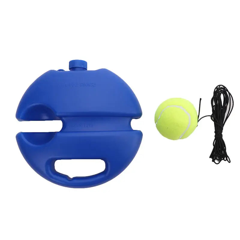 Tennis Trainer Rebound Net with Elastic Rope Solo Practice Tool for Backyard Driveway Self Training Portable Post Mount Peaceful Pleasures Health and Wellness Type A