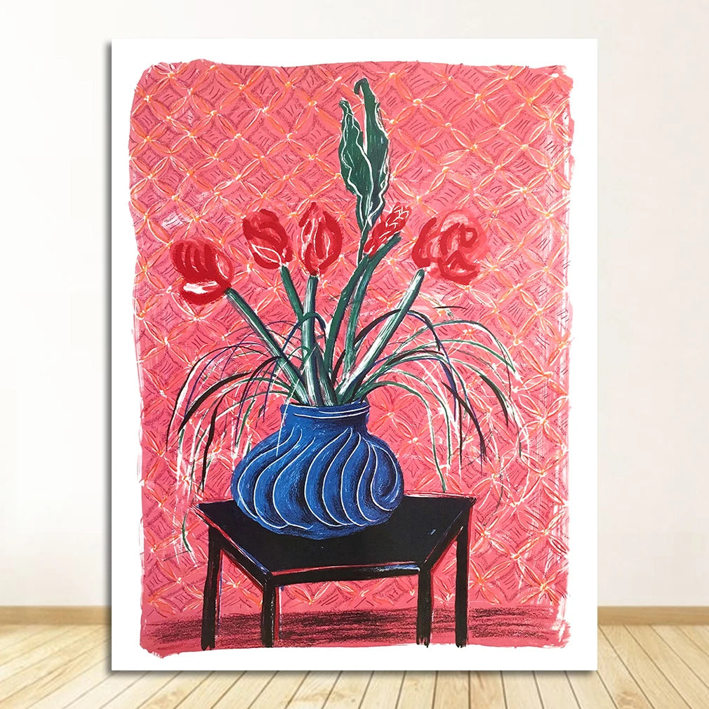Nordic Matisse Leaf & Figure Canvas Wall Art | Living Room