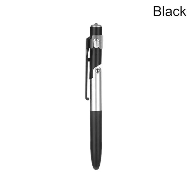 4-in-1 Ballpoint Pen Stylus with Flashlight & Phone Stand
