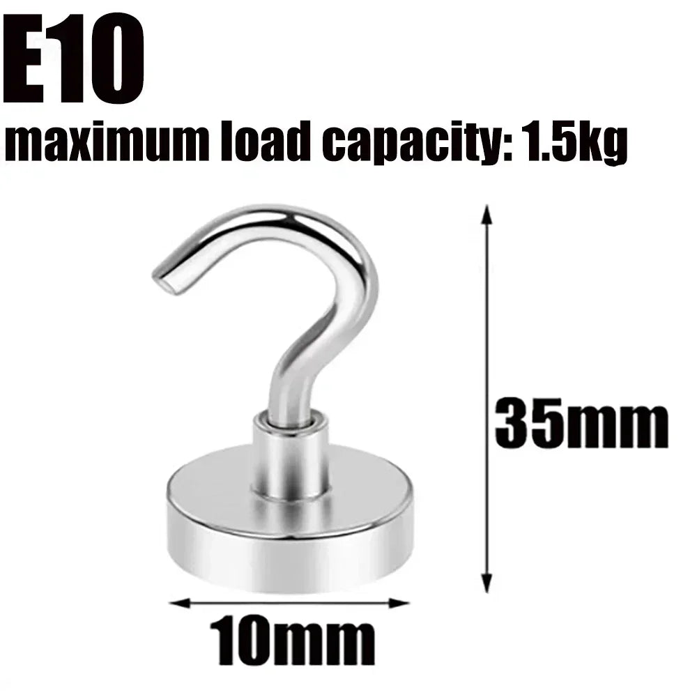 NdFeB Magnetic Hooks 5/10 Pack – Strong Wall Hooks for Home Magnetic Wall Hooks Peaceful Pleasures Health and Wellness