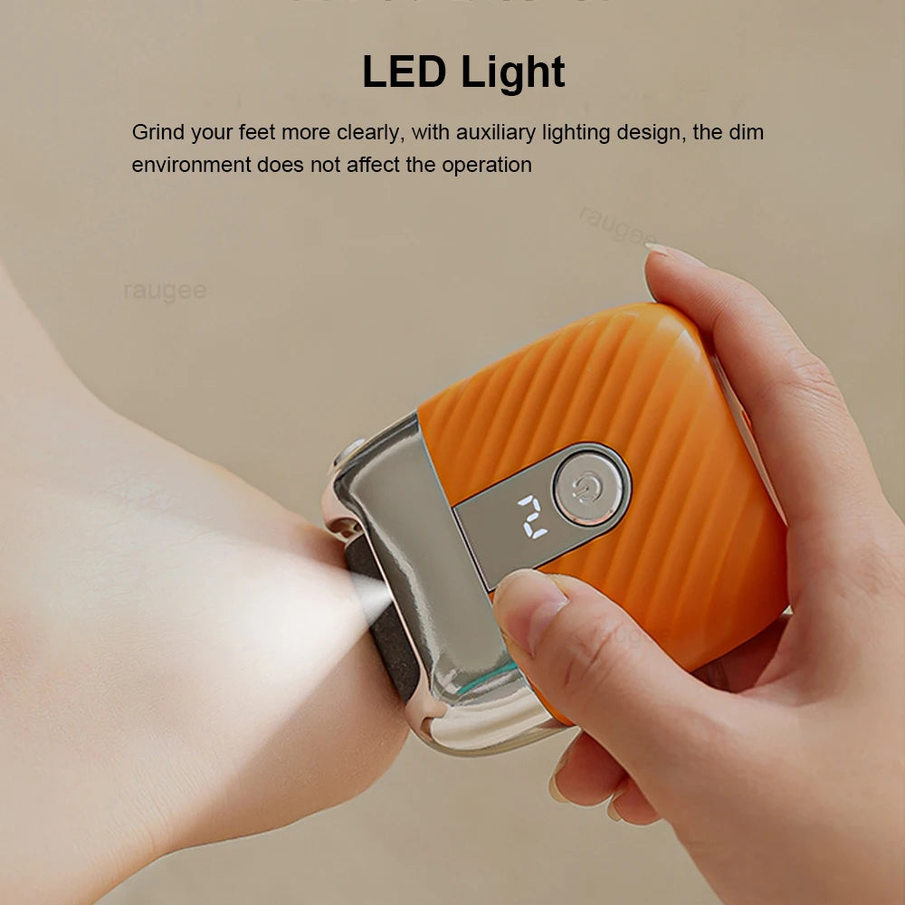 Electric Foot Grinder Portable Electric Callus Remover for Feet Foot Exfoliation Sander Rechargeable Electric Foot File Pedicure Peaceful Pleasures Health and Wellness