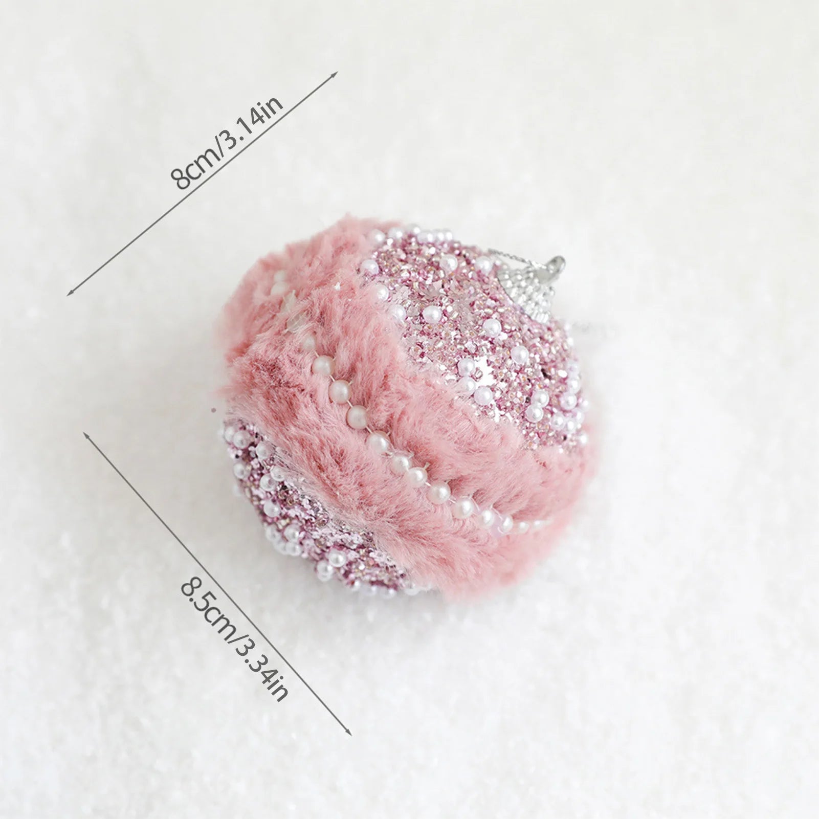 Christmas Decorative Hanging Ball Convenient to Install Sparkling Ball Ornaments Suitable for Home Office Shop Peaceful Pleasures Health and Wellness