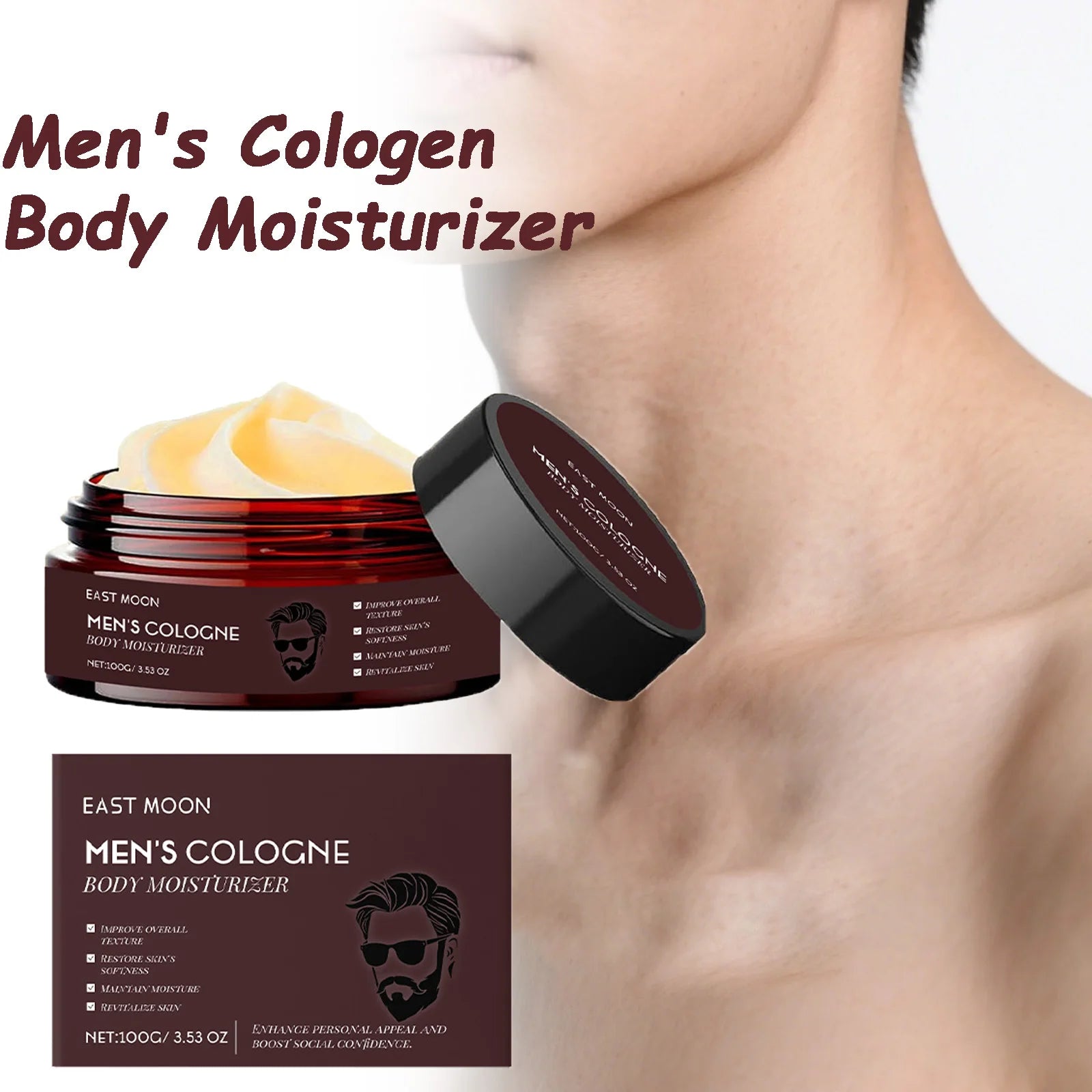 Men's Cologne Body Moisturizer – Woody Scent & Deep Hydration Peaceful Pleasures Health and Wellness