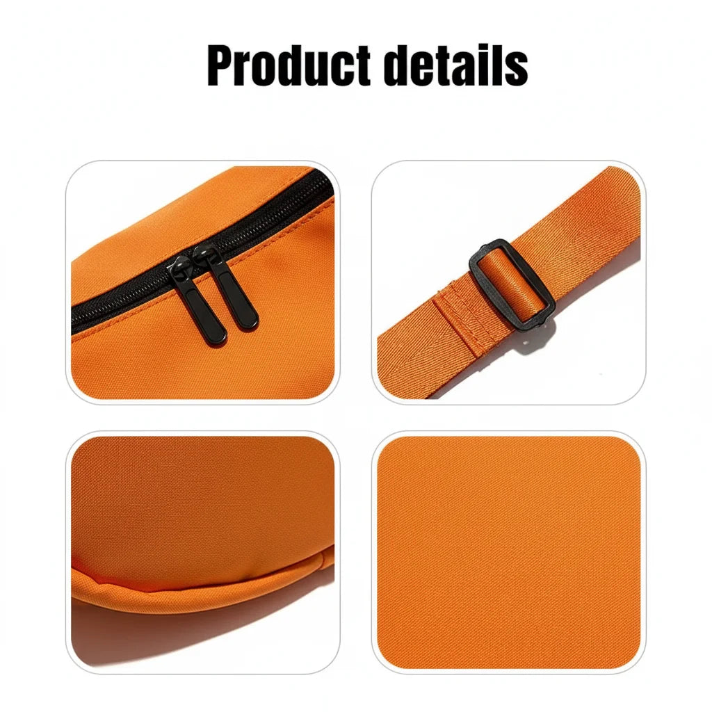 Women Oxford Cloth Crossbody Bag Large Capacity Adjustable Strap Simple Korean Style for Autumn Winter Fashion Peaceful Pleasures Health and Wellness