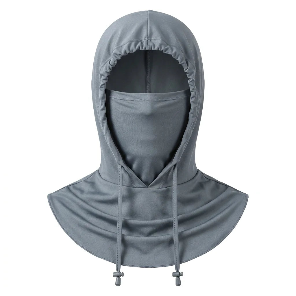 Ice Silk Sun Protections Mask For Women UV Protections Breathable Neck Cover Ear Hook Design Peaceful Pleasures Health and Wellness Dark Grey