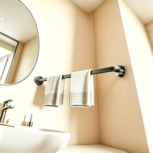 No-Drill Suction Cup Towel Bar & Wall Hook | Bath & Kitchen Suction Cup Towel Bar Peaceful Pleasures Health and Wellness