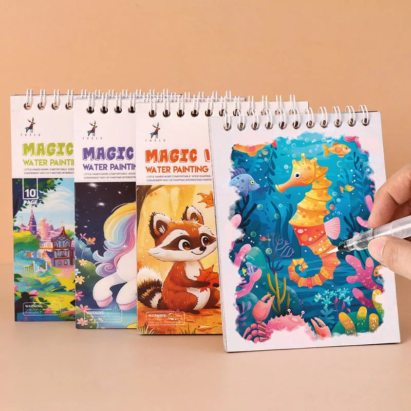 Magical Water Drawing Notebook Repeatedly Graffiti Clear Puzzle