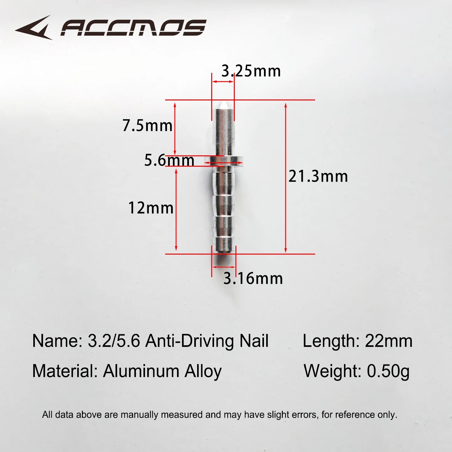 Nock Pin ID3 Aluminum Arrow Tail Shaft Archery Shooting Accessories