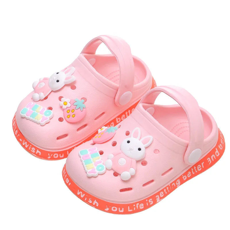 Kids Cartoon Clog Sandals | Boys & Girls Summer Beach Shoes