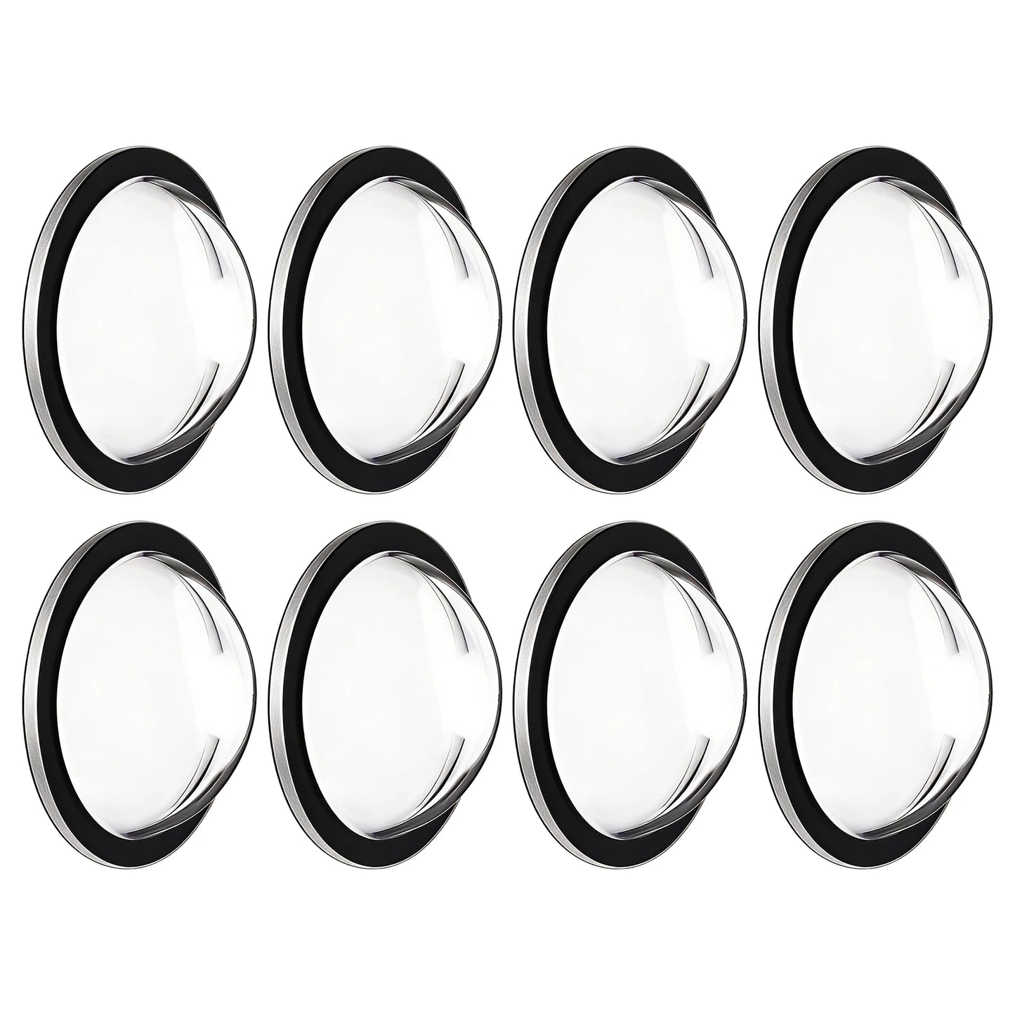 Car Backup Camera Protective Sticker for Tesla Refreshed Model Y Acrylic Protective Cover High-Transparency Design Anti-Scratch Peaceful Pleasures Health and Wellness 8PCS