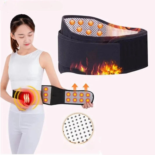 Tourmaline Waist Brace Support Belt Band Self Heating Lower Back Supports Magnetic Therapy Lumbar Waist Bandage Back Waist Belt Peaceful Pleasures Health and Wellness