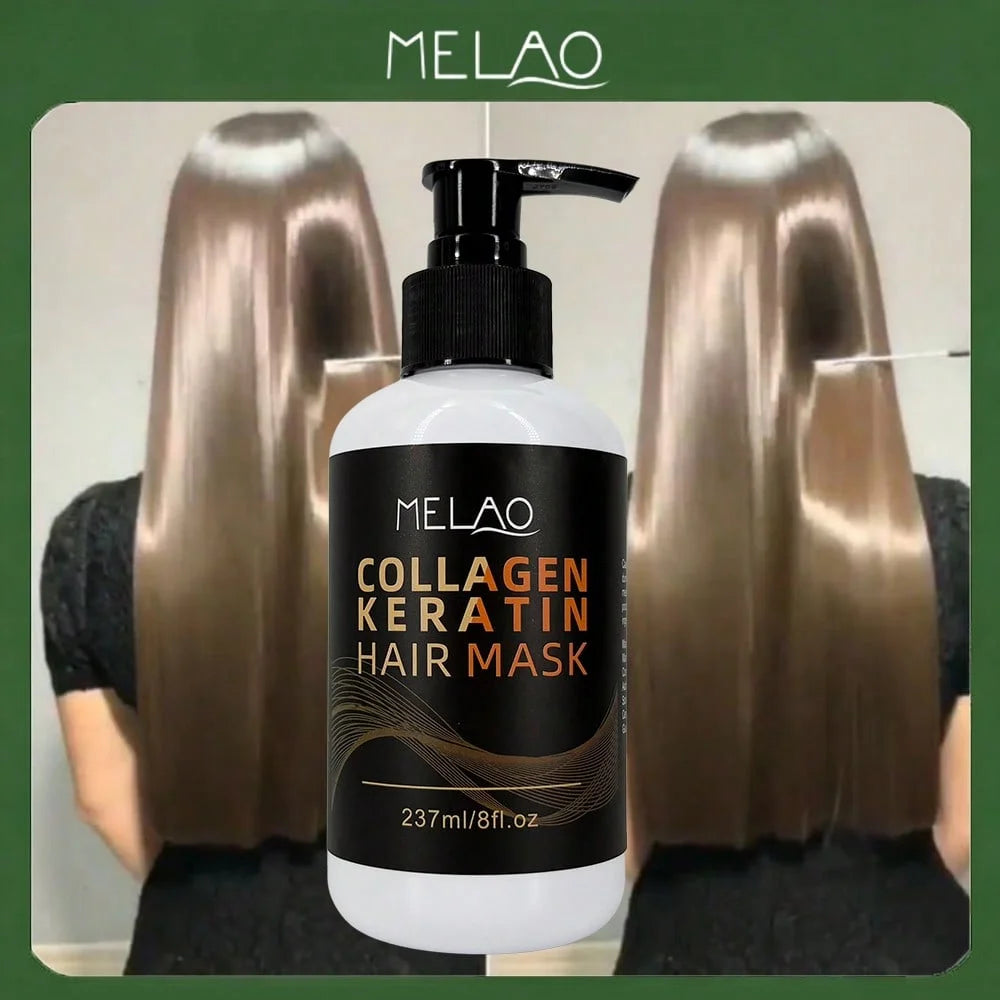 MELAO Collagen & Keratin Hair Mask – Repair & Shine 237ml