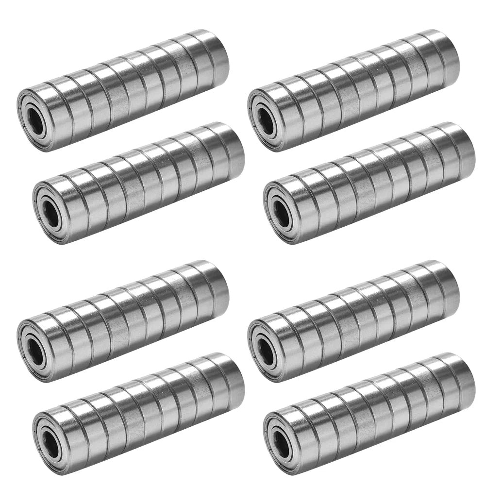 60-100PCS 608ZZ Ball Bearings Carbon Steel Single Row ABEC-7 Deep Groove Miniature Bearings Replacement Skateboard Scooter Parts Peaceful Pleasures Health and Wellness 80PCS