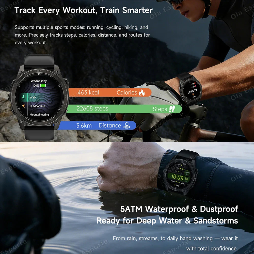 Ola Esporte HW12 Smart Watch – AMOLED, Bluetooth Call, 5ATM