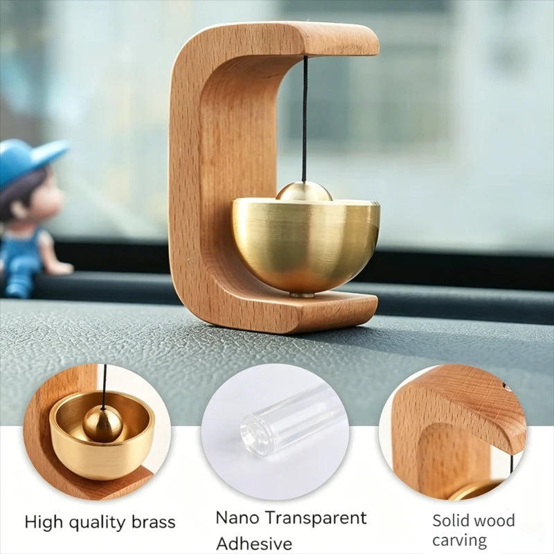 Hanging Decorations Japanese Wooden Wind Chimes Wireless Doorbell Entrance Door Bell Decorative Wind Bell for Home Opening Peaceful Pleasures Health and Wellness