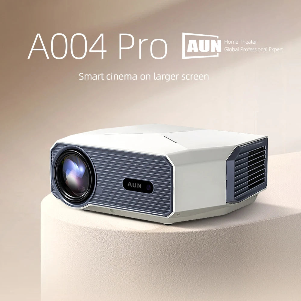 AUN A004 Pro Mini Projector 4K Android 1080P Home Theater Peaceful Pleasures Health and Wellness