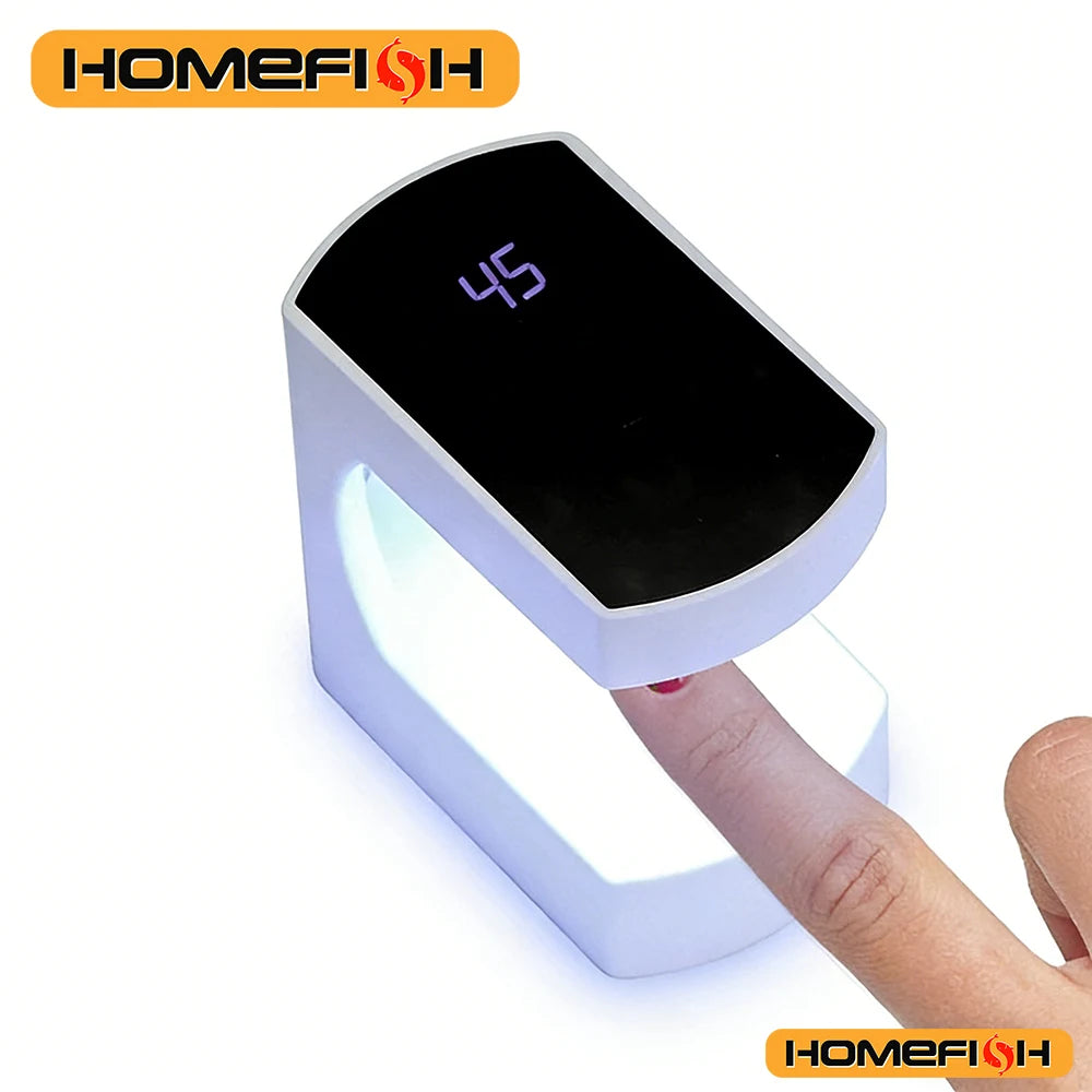 LED&UV Gel Polish Curing, Portable Fast Dry Smart Sensor Nail Machine USB Mini Nail Curing Lamp Peaceful Pleasures Health and Wellness