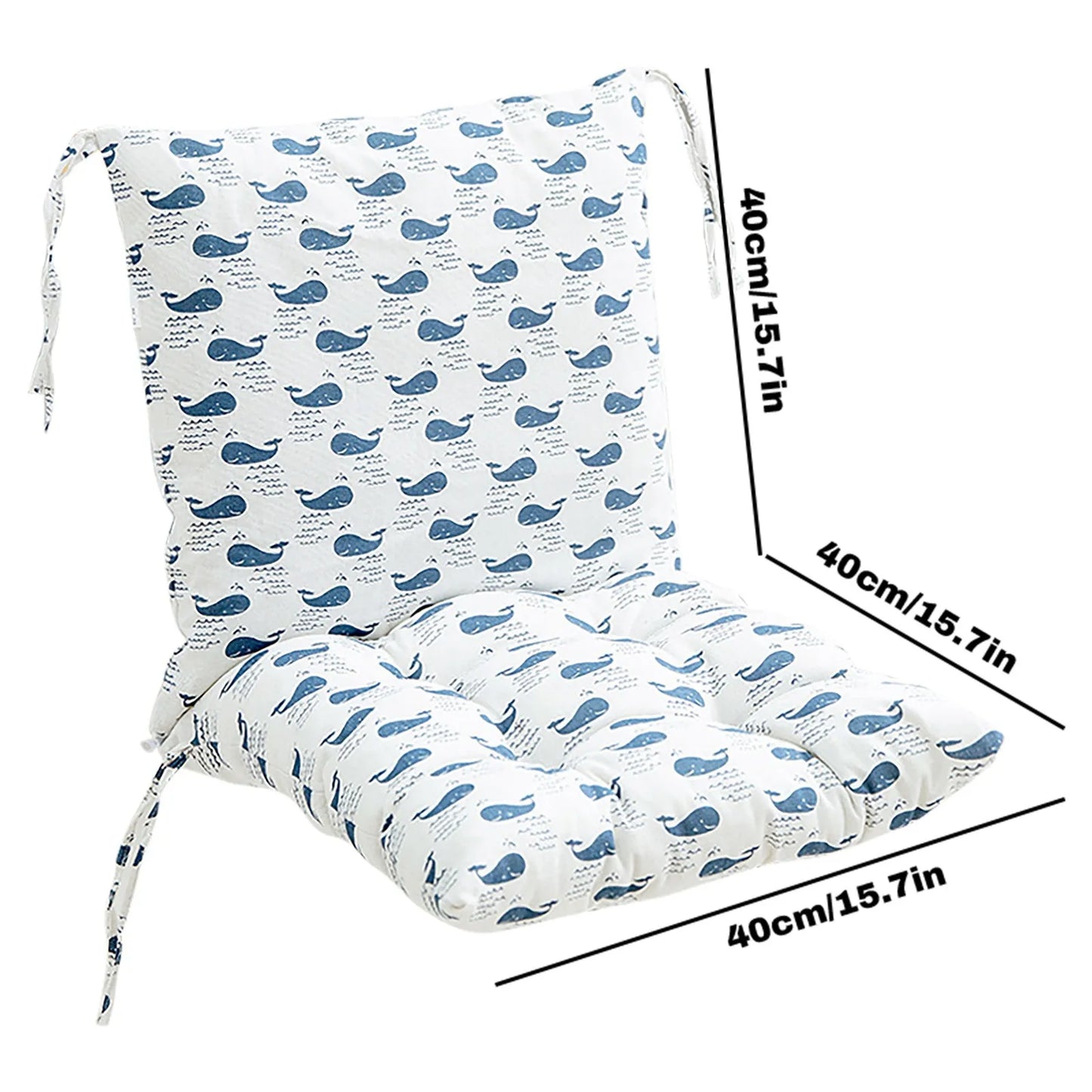Printed Cotton Chair Cushion – Thick Dining & Home Seat Pad